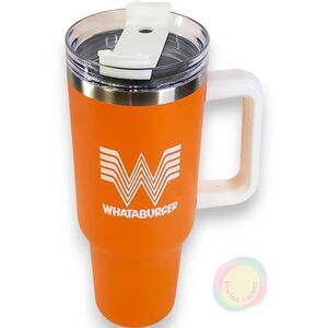 Whataburger 40oz Tumbler Orange Limited Edition 2024 Cup Holder Friendly
